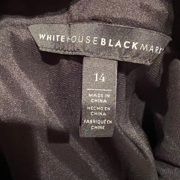 WHBM Black Velvet Mini  Dress with Lace Sleeves worn once - Picture 10 of 14